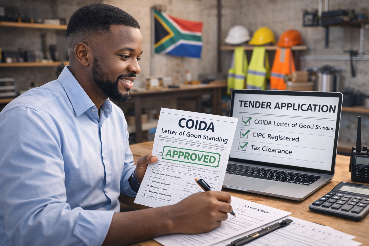 COIDA letter of good standing